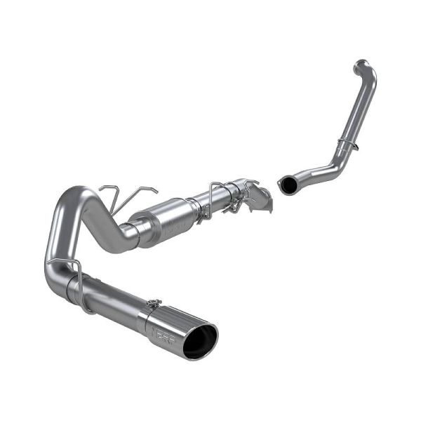 MBRP 4" Turbo Back Single Side (Stock Cat) Exit - T409 for 2003-2007 Ford Powerstroke 6.0L - S6206409