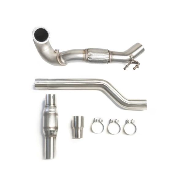 CTS Turbo MQB Exhaust Downpipe with HIGH FLOW CAT for 2015-2021 Volkswagen Golf AWD, Golf R / Audi A3, S3, TT, TTS CTS Turbo MQB Exhaust Downpipe with HIGH FLOW CAT for 2015-2021 Volkswagen Golf AWD, Golf R / Audi A3, S3, TT, TTS