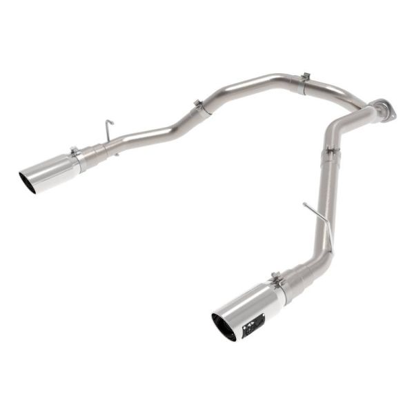 aFe Large Bore-HD 3" DPF-Back Stainless Steel Exhaust System for 2020-2021 Ram 1500 EcoDiesel 3.0T - 49-42080-P