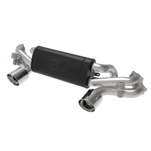 aFe 304SS CAT Back Exhaust System for 2020-2023 Porsche Cayman GT4 Polished
