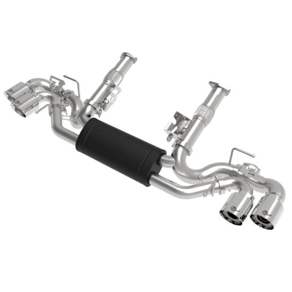 aFe MACH Force-Xp 304SS CAT Back Exhaust for 2020-2025 Chevrolet Corvette Polished