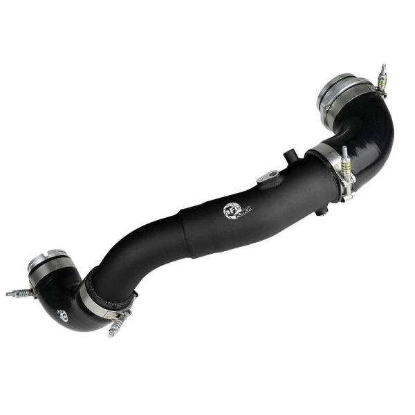aFe 2.5in Aluminum Hot Charge Pipe for 2020-2025 Toyota GR Supra B58 Black