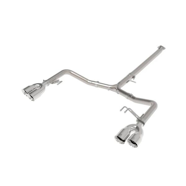aFe Takeda 3 inch to 2-1/2 inch Stainless CAT Back Exhaust System for 2021-2024 Kia K5 2.5T Polished Tips