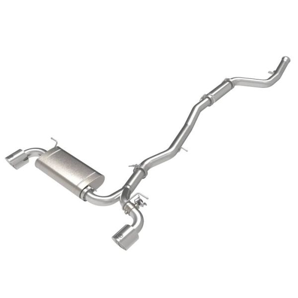 aFe Takeda 2.5" to 3" Stainless CAT Back Exhaust for 2021-2024 Toyota GR Supra 2.0T Polished