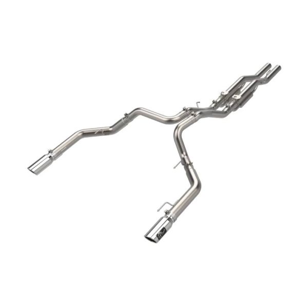 aFe Vulcan Stainless CAT Back Exhaust System for 2021-2025 Ford F-150 Raptor R (ALL) Polished