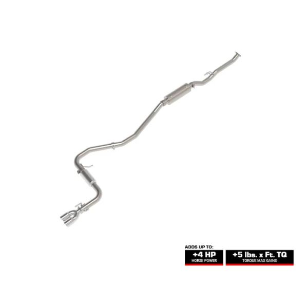aFe Takeda CAT Back Exhaust System for 2022-2025 Honda Civic Sport Hatchback 2.0T Polished Tip