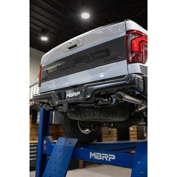 MBRP 3In Axle-Back Street Profile Turndown Exit Exhaust for 2022-2026 Ford F-150 Raptor ARMOR Pro Installed MBRP 3In Axle-Back Street Profile Turndown Exit Exhaust for 2022-2026 Ford F-150 Raptor ARMOR Pro Installed