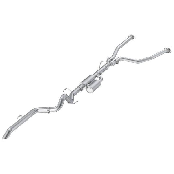 MBRP Overland High Clearance Turndown Stainless CAT Back Exhaust for 2022+ Toyota Tundra 3.4TT