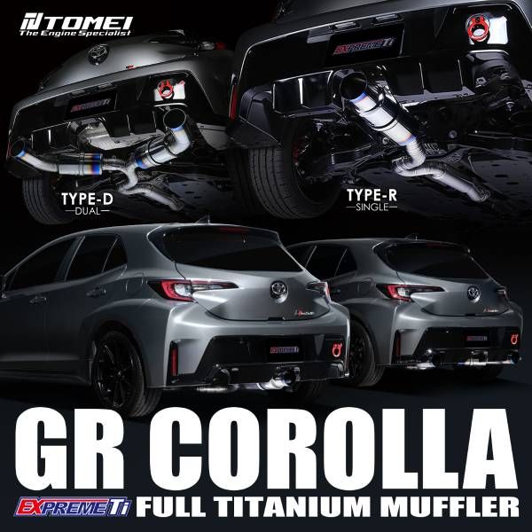 Full Titanium CAT Back Exhaust, Expreme Ti for 2023-2025 Toyota GR Corolla