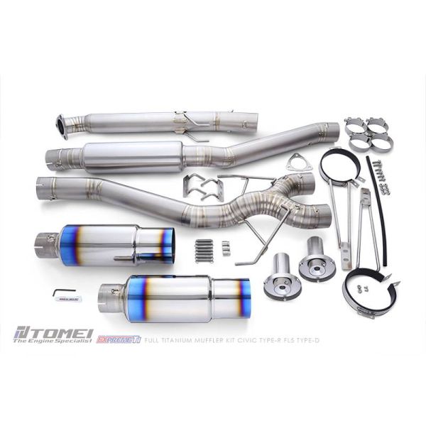 Tomei Expreme Titanium CAT Back Exhaust for 2023 Up Civic Type R - Dual Muffler