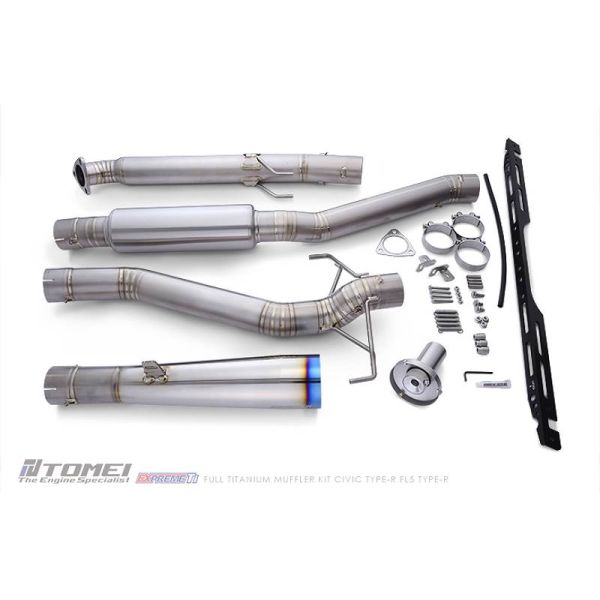 Tomei Expreme Titanium CAT Back Exhaust for 2023 Up Civic Type R - Single Tip