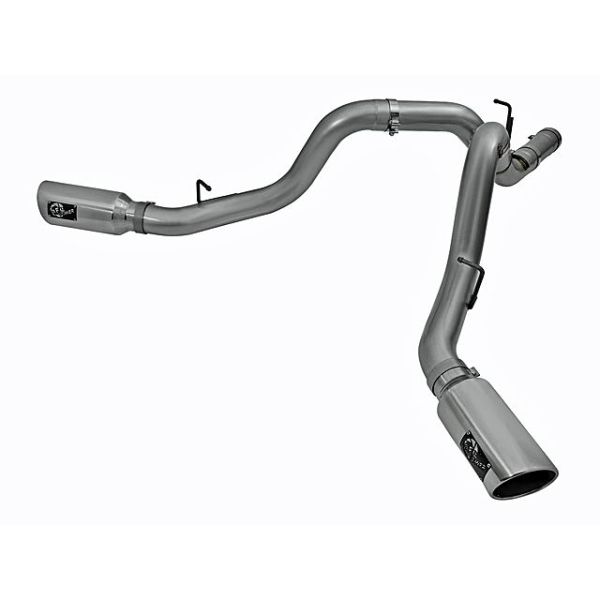 aFe Power Large Bore-HD 4 Inch 409 Stainless Steel DPF-Back Exhaust System aFe Power Large Bore-HD 4 Inch 409 Stainless Steel DPF-Back Exhaust System