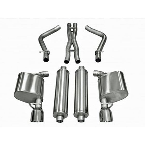Corsa Performance Dual Rear Exit Cat-Back with 4.5 Inch Tips - Xtreme Sound Level