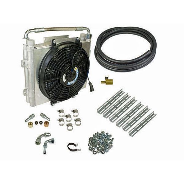 BD Diesel Xtruded Trans Oil Cooler - 0.50 inch Cooler Lines