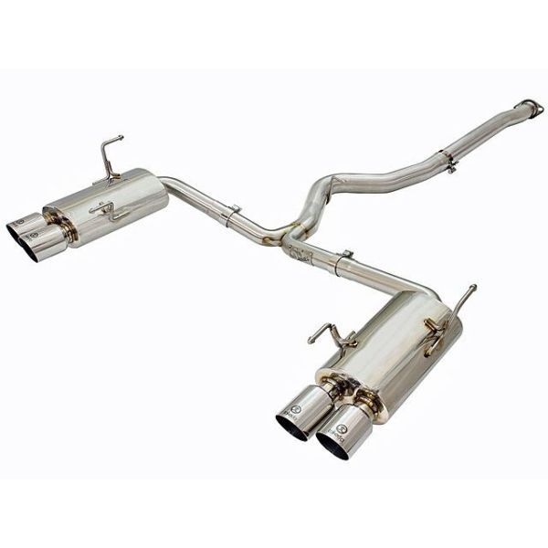 aFe POWER Takeda 3 Inch to 2.25 Inch 304 Stainless Steel Cat-Back Exhaust System