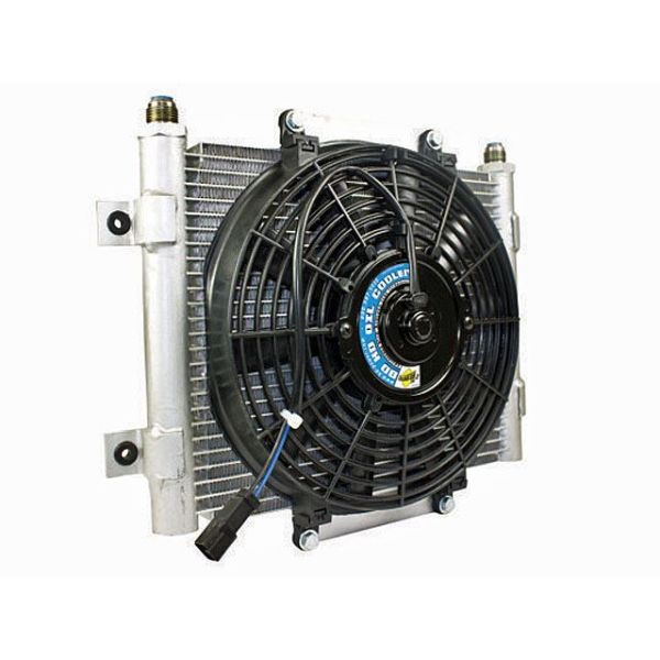 BD Diesel Xtrude Trans Cooler with Fan - 5.5in