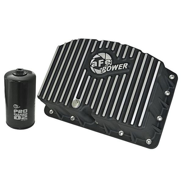 aFe POWER Engine Oil Pan with Machined Fins