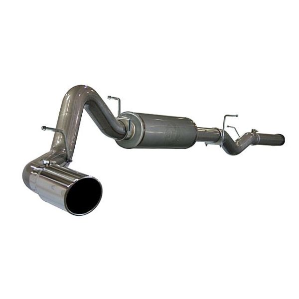 aFe Power Large Bore-HD 4 Inch 409 Stainless Steel Cat-Back Exhaust System