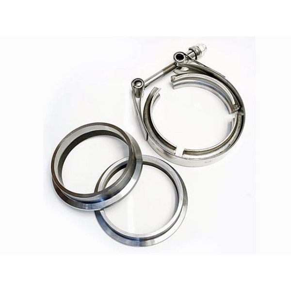 5 Inch Stainless V-Band Flange and Clamp Set - Male-Female