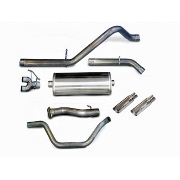 Corsa Performance Single Side Exit Catback with 4.0 Inch Tip - Sport Sound Level Corsa Performance Single Side Exit Catback with 4.0 Inch Tip - Sport Sound Level