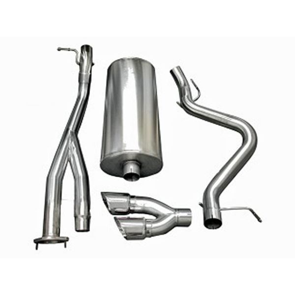 Corsa Performance Single Side Exit Cat-Back with Twin 4.0 Inch Tip - Sport Sound Level