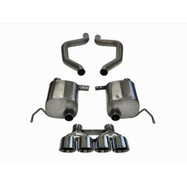 Corsa Performance Dual Rear Exit Axle-Back with Quad 4.5 Inch Tips - Xtreme Sound Level Corsa Performance Dual Rear Exit Axle-Back with Quad 4.5 Inch Tips - Xtreme Sound Level