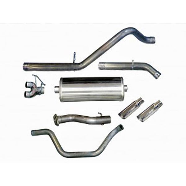 Corsa Performance Dual Rear Exit Catback with 4.0 Inch Tips - Sport Sound Level Corsa Performance Dual Rear Exit Catback with 4.0 Inch Tips - Sport Sound Level
