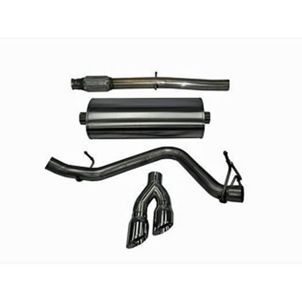 Corsa Performance Single Side Exit Catback with Twin 4.0 Inch Tip - Touring Sound Level Corsa Performance Single Side Exit Catback with Twin 4.0 Inch Tip - Touring Sound Level