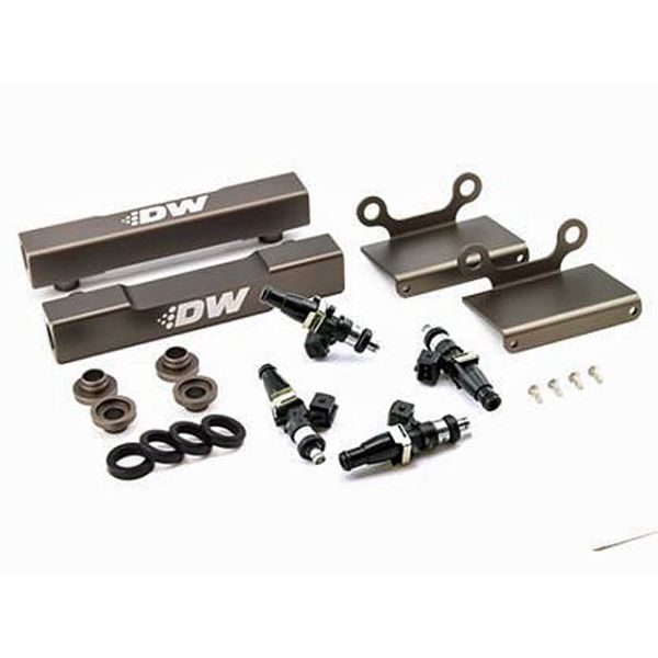 DeatschWerks Side Feed to Top Feed Fuel Rail Conv Kit with 1500cc Injectors
