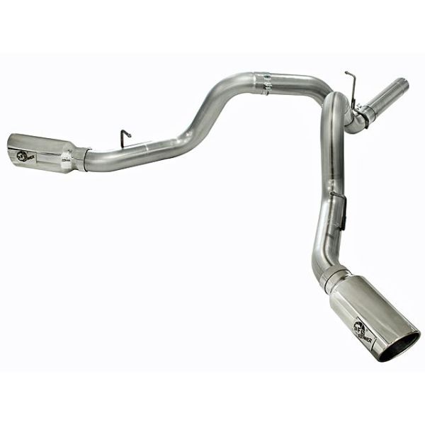 aFe Power Large Bore-HD 4 Inch 409 Stainless Steel DPF-Back Exhaust System