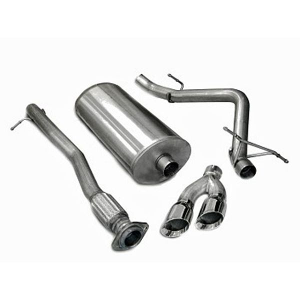 Corsa Performance Single Side Exit Catback with Twin 4.0 Inch Tips - Sport Sound Level