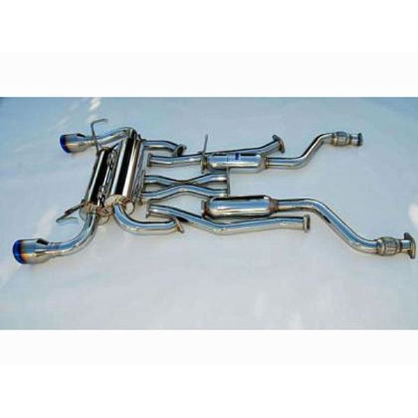 Invidia Gemini Rolled Titanium Tip Cat Back Exhaust - 2 Dr - 60mm Invidia Gemini Rolled Titanium Tip Cat Back Exhaust - 2 Dr - 60mm