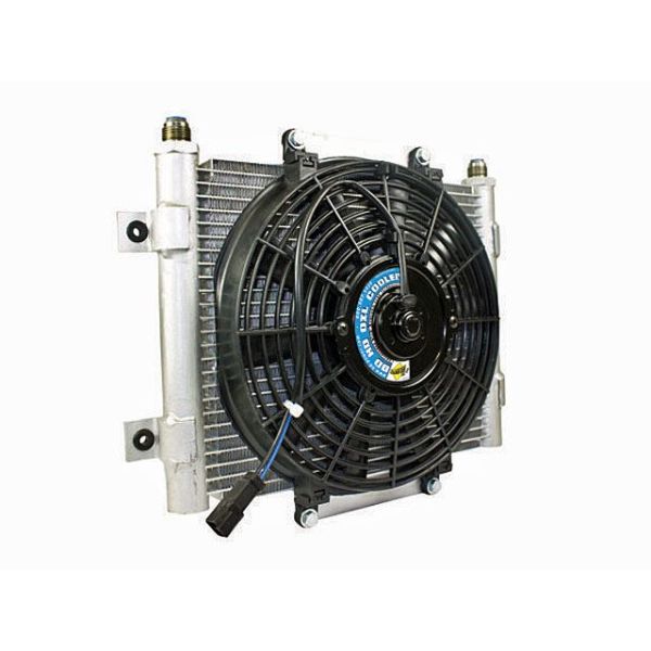 BD Diesel Xtrude Core Heavy Duty Trans Cooler with Fan and -10 JIC Male Connection BD Diesel Xtrude Core Heavy Duty Trans Cooler with Fan and -10 JIC Male Connection