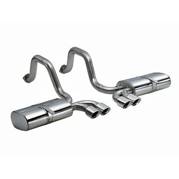 Corsa Perfromance Dual Rear Exit Axle-Back with Twin 3.5 Inch Tips - Sport Sound Level Corsa Perfromance Dual Rear Exit Axle-Back with Twin 3.5 Inch Tips - Sport Sound Level