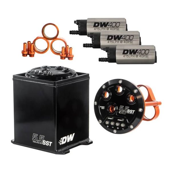 5.5L Surge Tank w- Triple DW400 Fuel Pumps - 6-401-55ST 5.5L Surge Tank w- Triple DW400 Fuel Pumps - 6-401-55ST