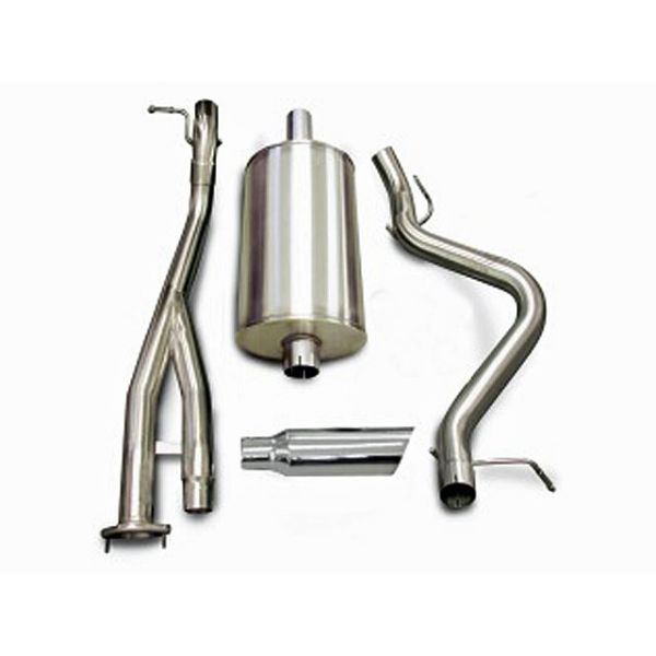 Corsa Performance Single Side Exit Catback with 4.0 Inch Tip - Sport Sound Level