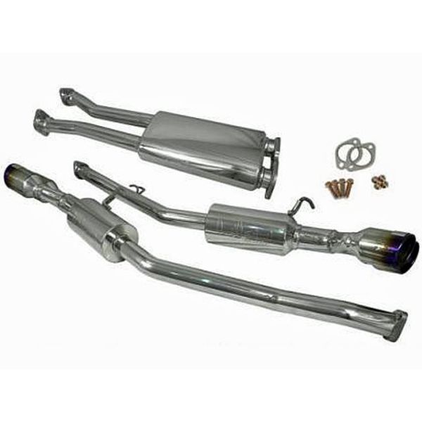 Injen Cat-Back Exhaust w- Quad Burnt Titanium Tips