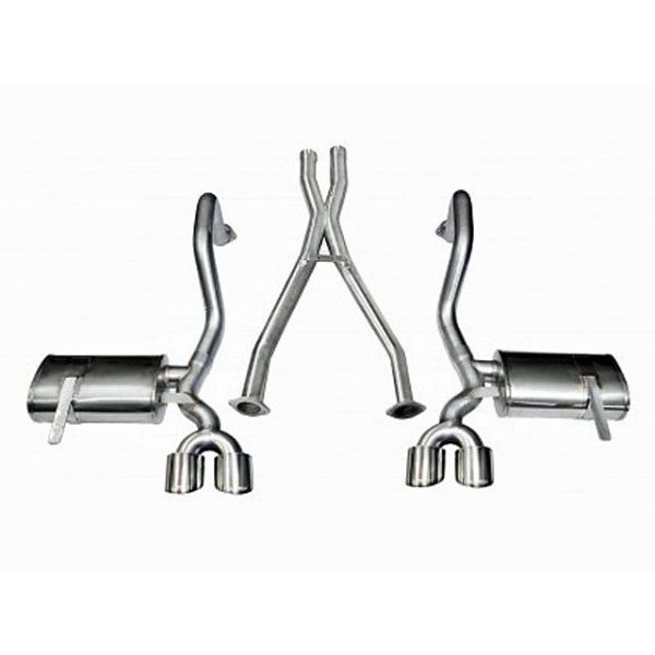 Corsa Performance Dual Rear Exit Cat-back with Twin 4.0 Inch Tips - Xtreme Sound Level