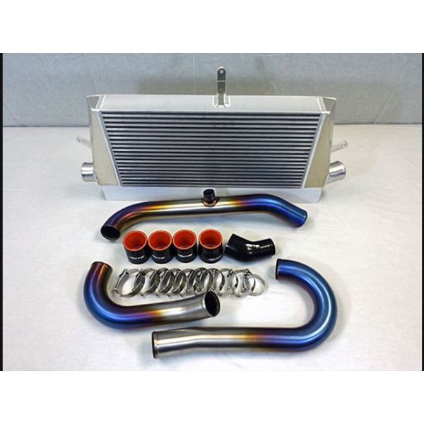ETS EVO 8-9 Front Mount Intercooler Kit w- Titanium Piping for 2003-2006 Mitsubishi EVO VIII, IX