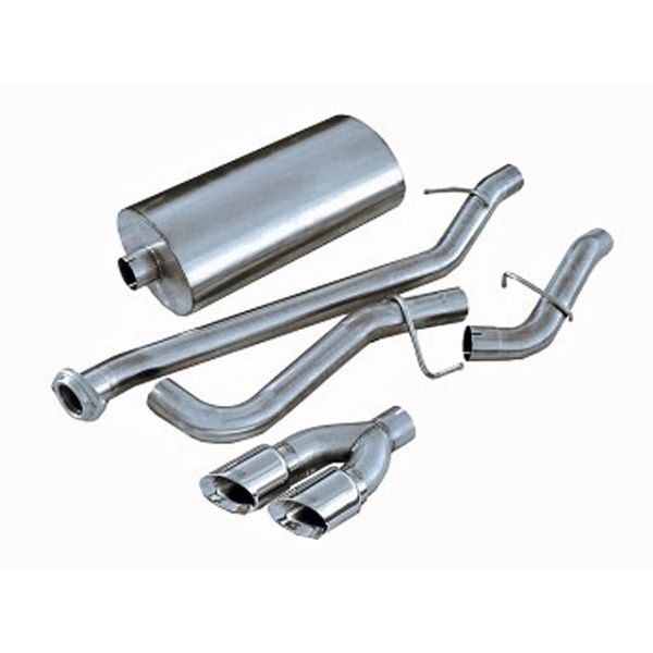 Corsa Performance Single Side Exit Catback with Twin 4.0" Tip - Sport Sound Level