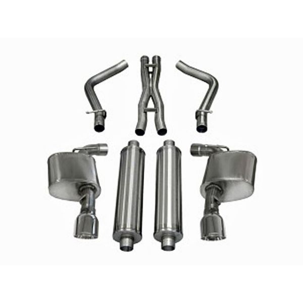 Corsa Performance Dual Rear Exit Cat-Back - 4.5 Inch Tips - Xtreme Sound Level