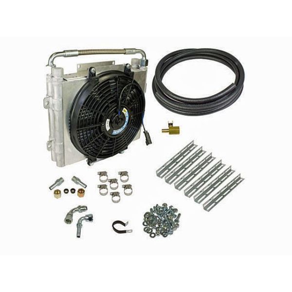 BD Diesel Xtrude Double Stacked Transmission Cooler Kit - Universial 0.50 in Tubing