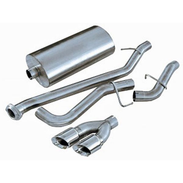 Corsa Performance Single Side Exit Cat-Back with Twin 4.0 Inch Tip - Sport Sound Level