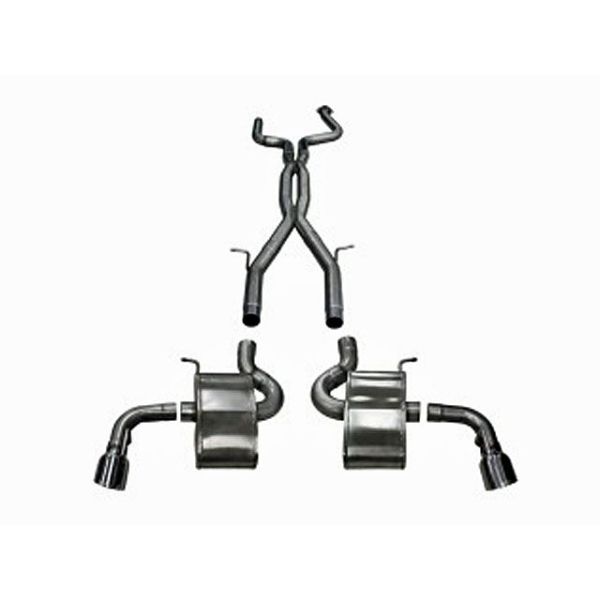 Corsa Performance Dual Rear Exit Catback with Single 4.5 Inch Tips - XtremePlus Sound Level