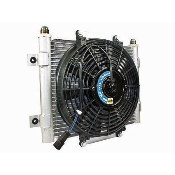BD Diesel Xtrude Trans Cooler with Fan - 5.5in