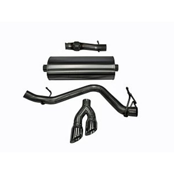 Corsa Performance Single Side Exit Cat-Back with Twin 4.0 Inch Tip - Sport Sound Level