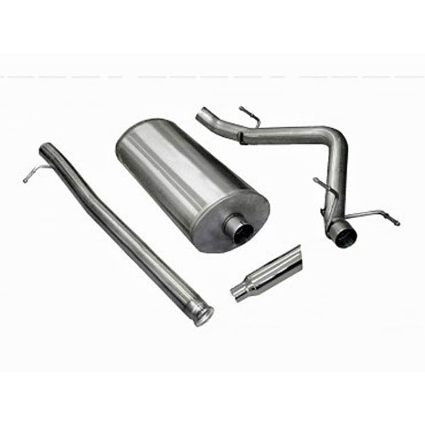 Corsa Performance Single Side Exit Cat-Back with 4.0 Inch Tip - Sport Sound Level