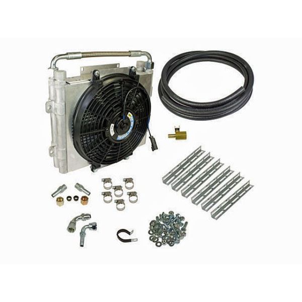 BD Diesel Xtrude Double Stacked Transmission Cooler Kit - Universial 0.625 Inch Tubing