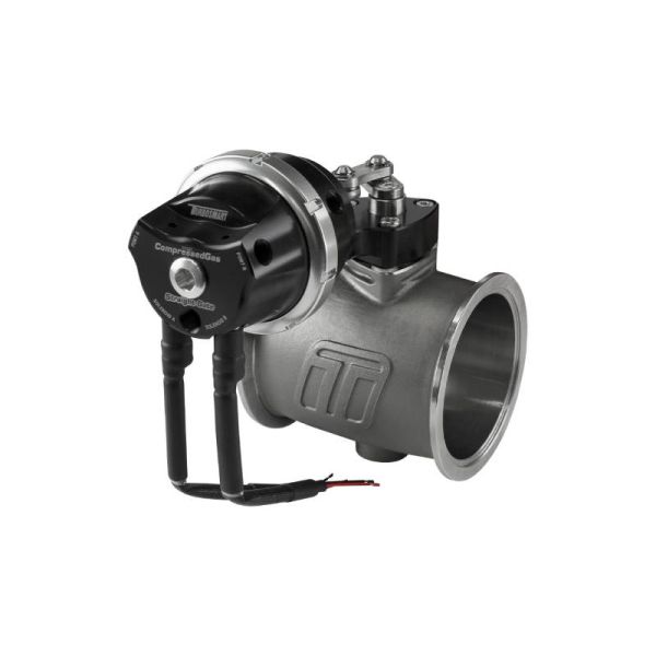 Turbosmart 76mm StraightGate76 Compressed Gas (Solenoid) Wastegate - 7 PSI