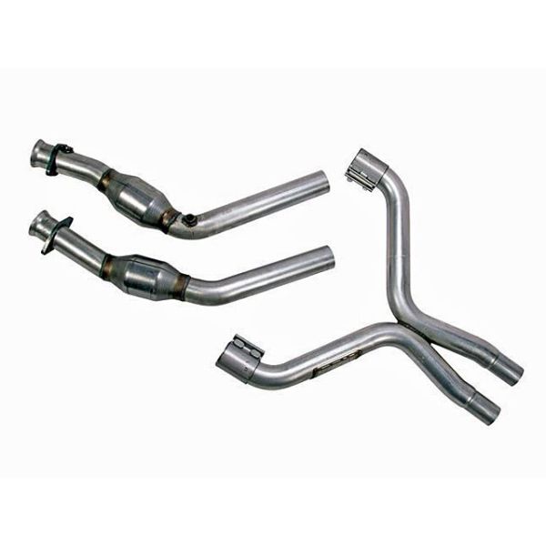 BBK Performance High Flow X Pipe With Catalytic Converters - Aluminized Steel BBK Performance High Flow X Pipe With Catalytic Converters - Aluminized Steel